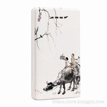 3,800mAh Art Power Bank, High-light LED Light, Torch Use, Fashionable and Portable